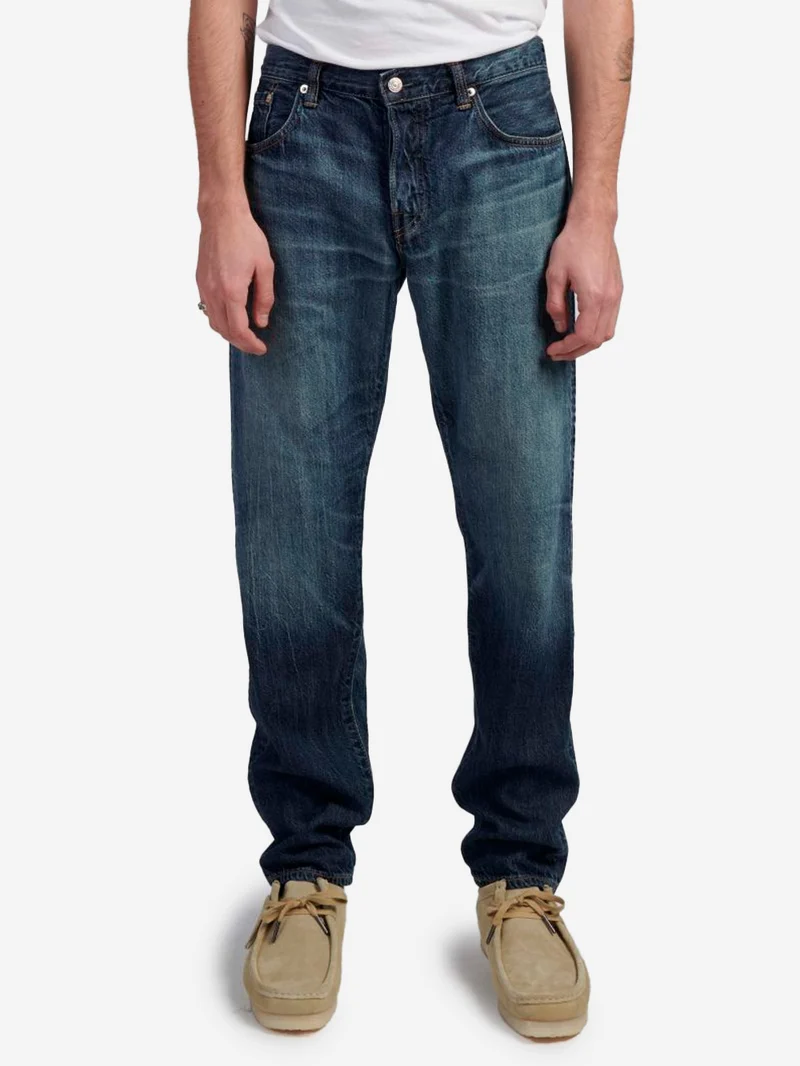 Jeans regular tapered Japan blu
