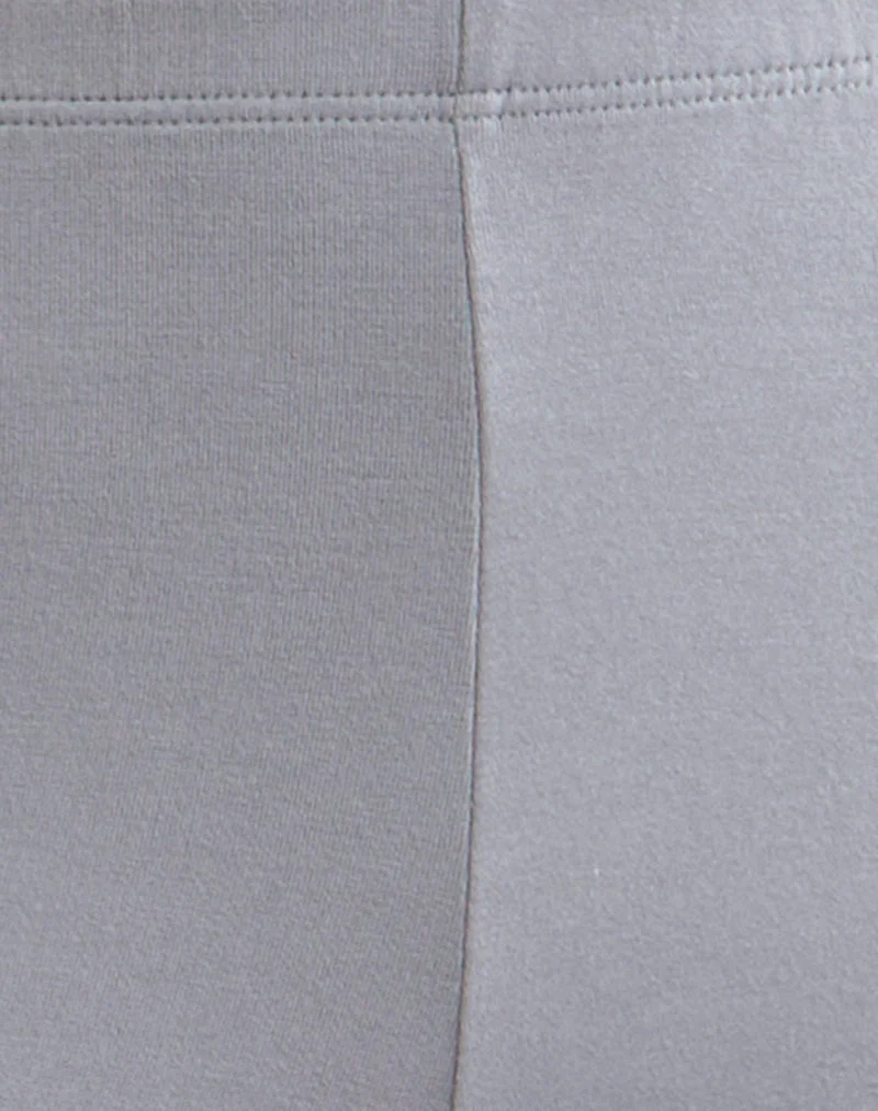 Baku-Hose mit weitem Bein aus Rayon-Jersey in Lila-Grau