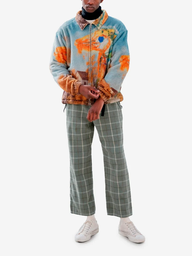 Blouson in pile dipinto 'Landscape' Asger Jorn