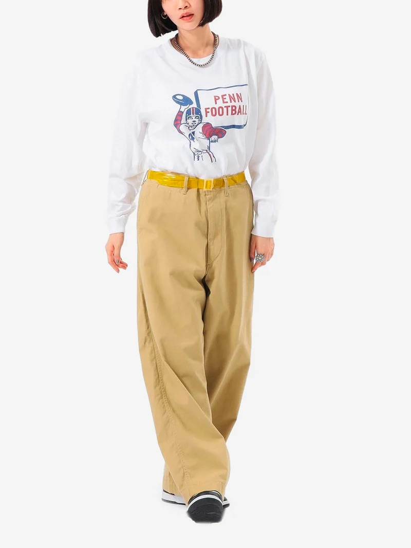 Pantaloni Chino a gamba larga