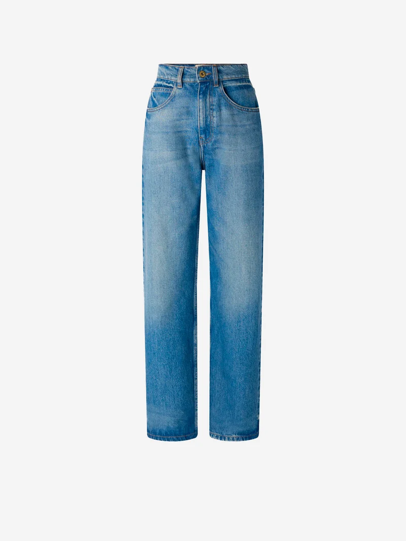 Jeans relaxed fit a vita media 'Denimi'