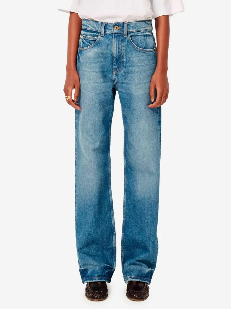 Jeans relaxed fit a vita media 'Denimi'