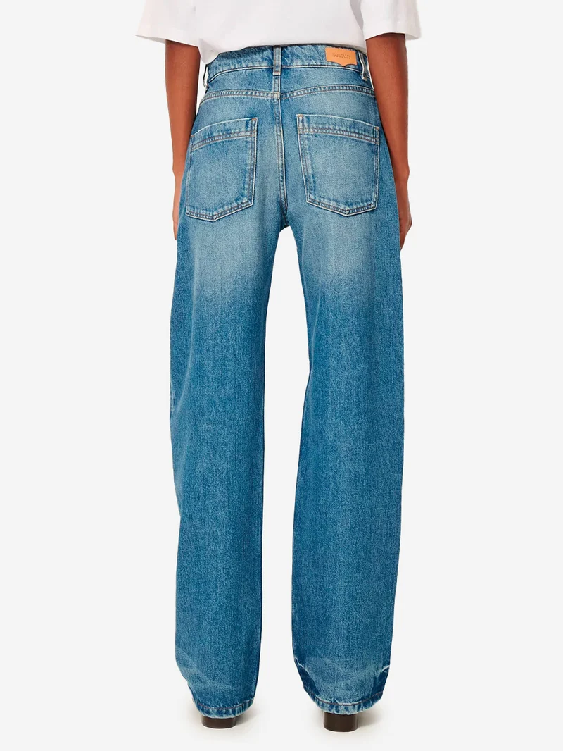 Jeans relaxed fit a vita media 'Denimi'