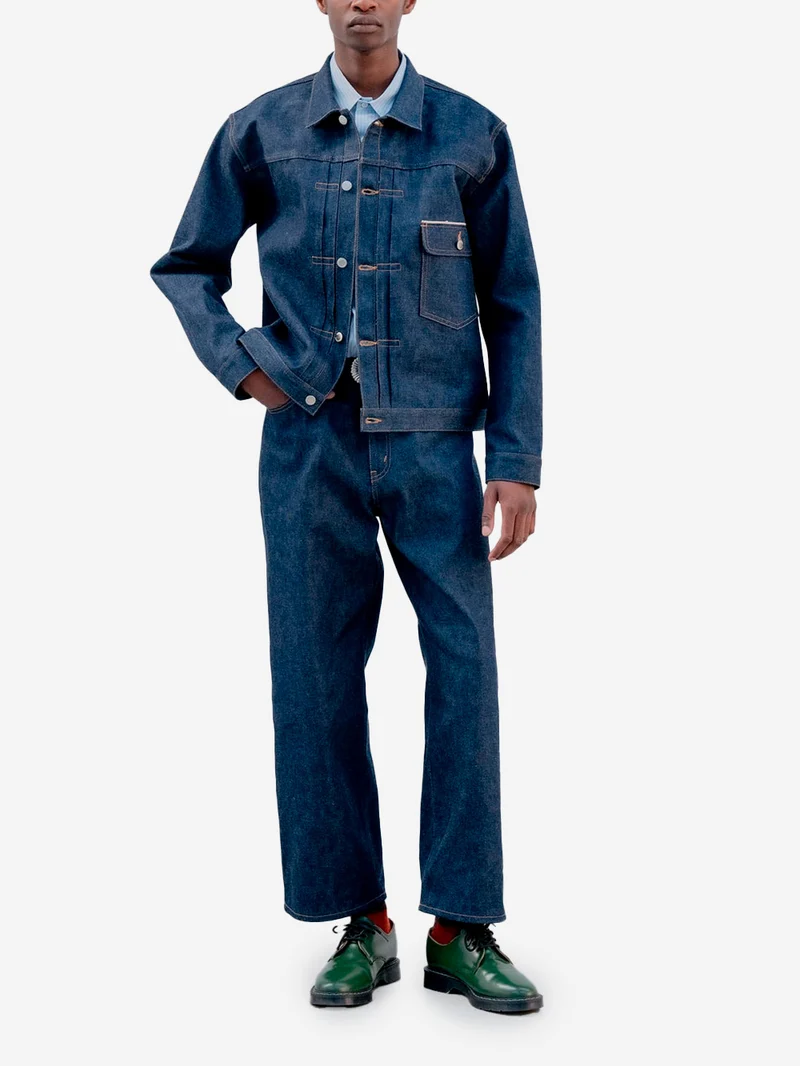 Giacca Trucker in denim rigido
