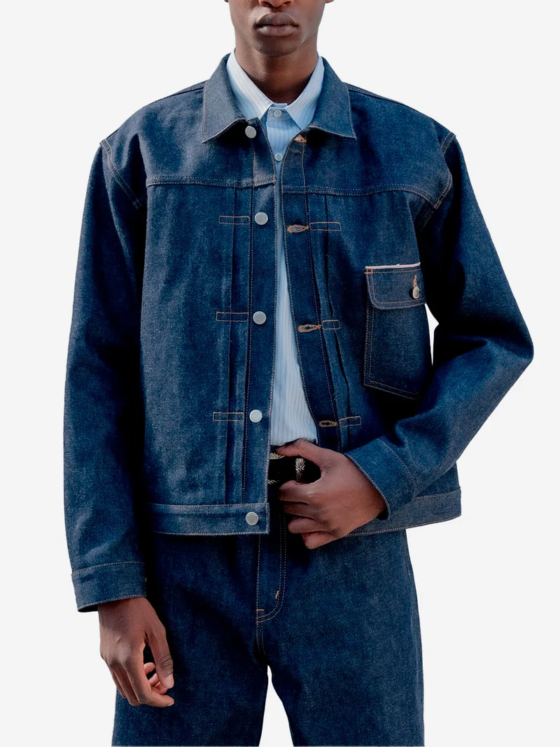 Giacca Trucker in denim rigido