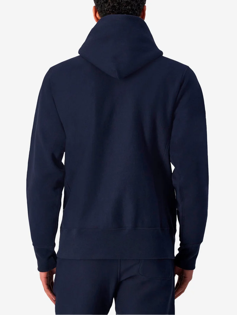 Hoodie blu Reverse Weave Made in USA