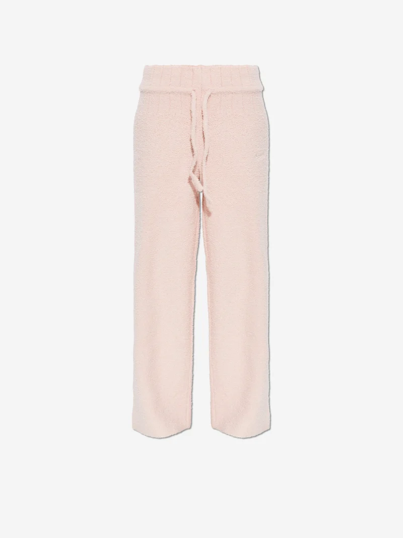 Pantaloni sportivi cozy bouclé rosa