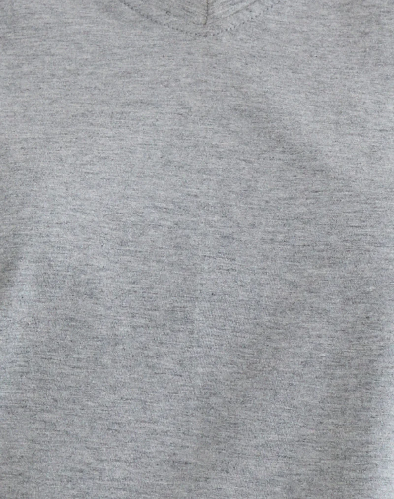 Viman Top aus Jersey Grau meliert