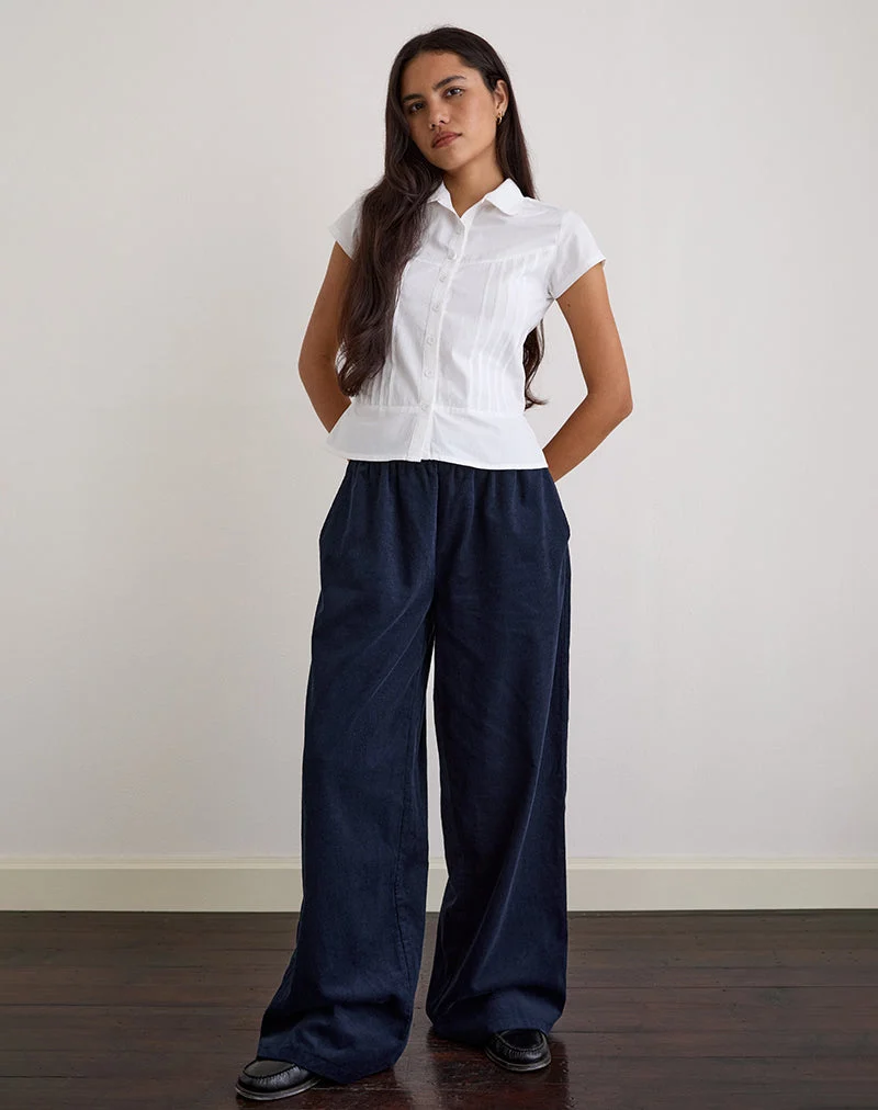Sasiya Bundhose aus Cord Navy