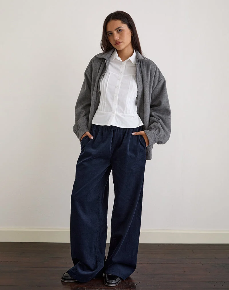 Sasiya Bundhose aus Cord Navy