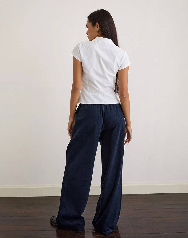 Sasiya Bundhose aus Cord Navy