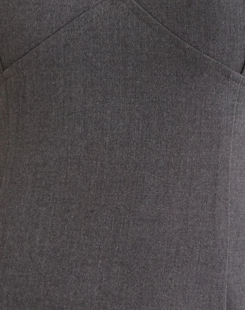 Thaif Minikleid in Tailoring Anthrazit