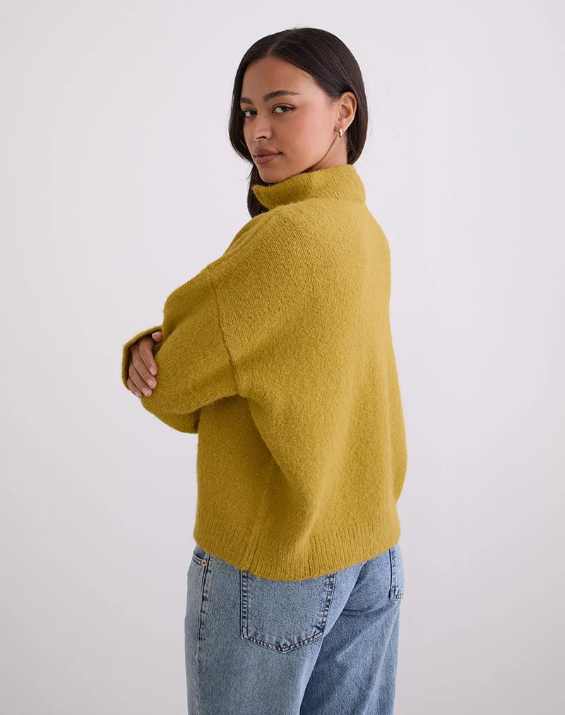 Atine Pullover in Ocker-Senf