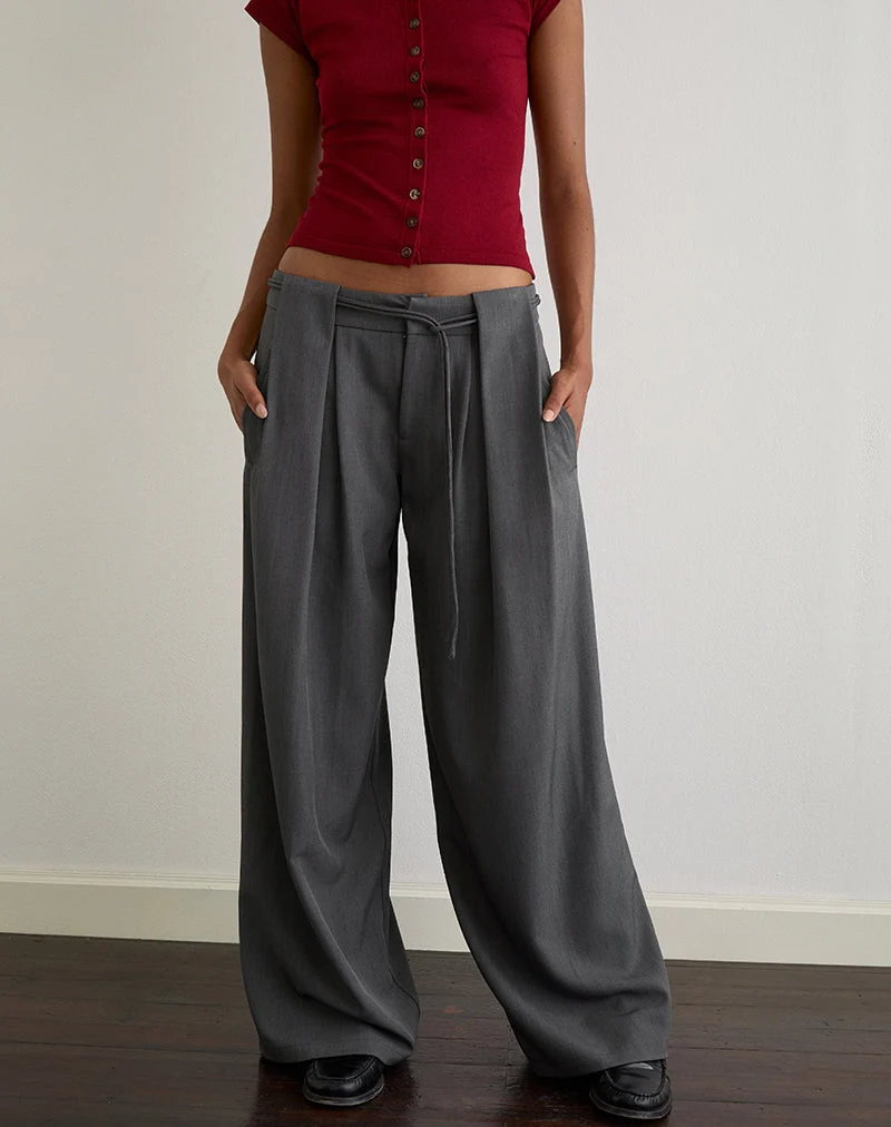 Rivela Tie Waist Hose in Grau