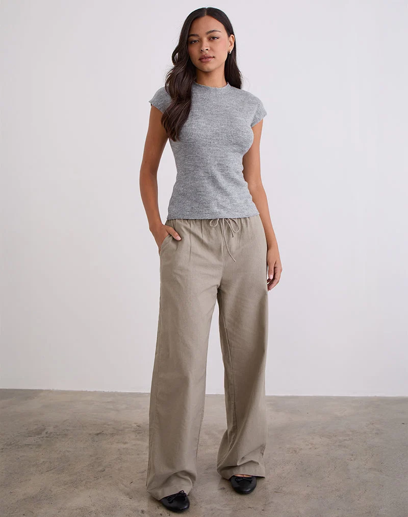 Wasic Hose mit weitem Bein in Biscotti