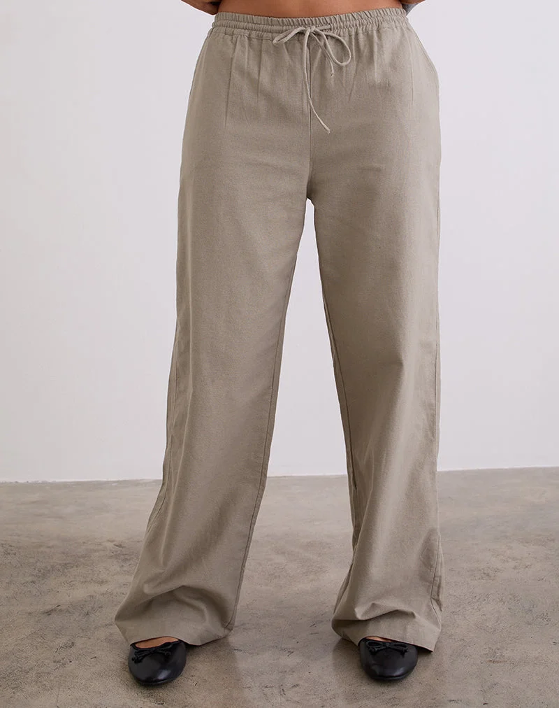 Wasic Hose mit weitem Bein in Biscotti