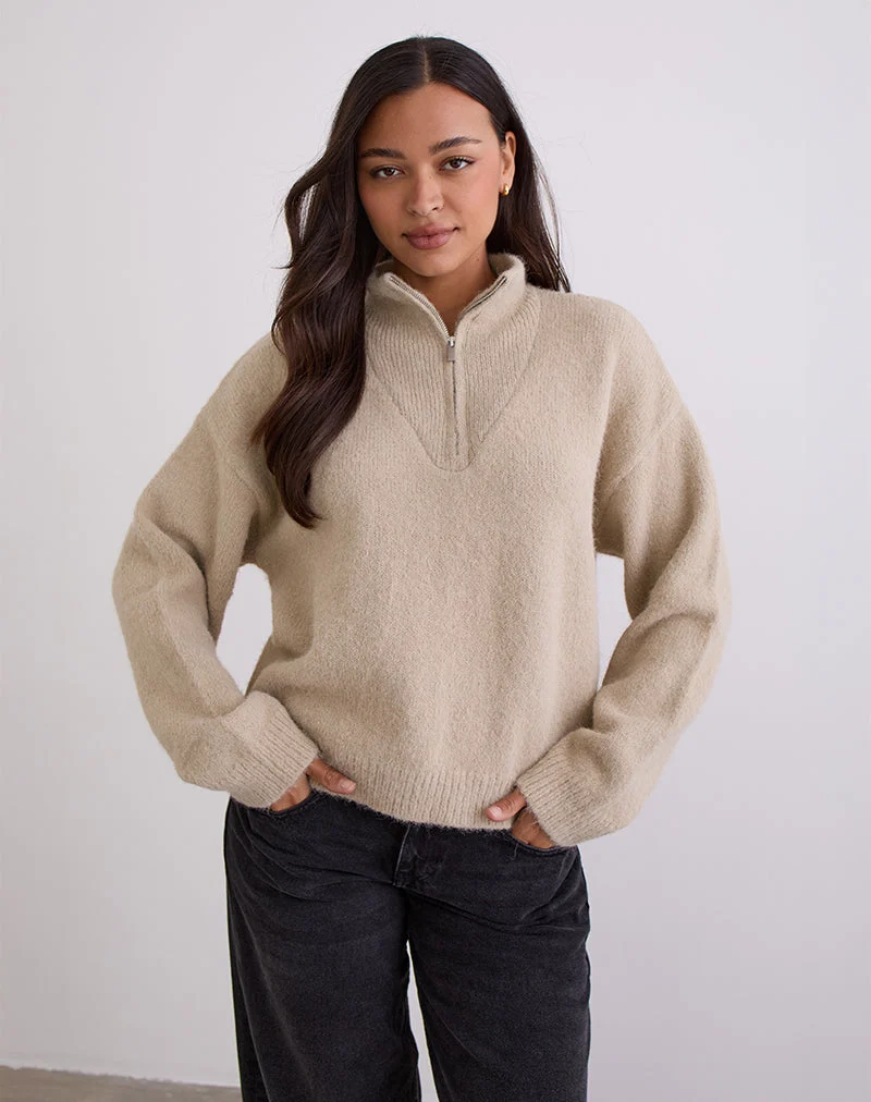 Atine Pullover in Hafermehl