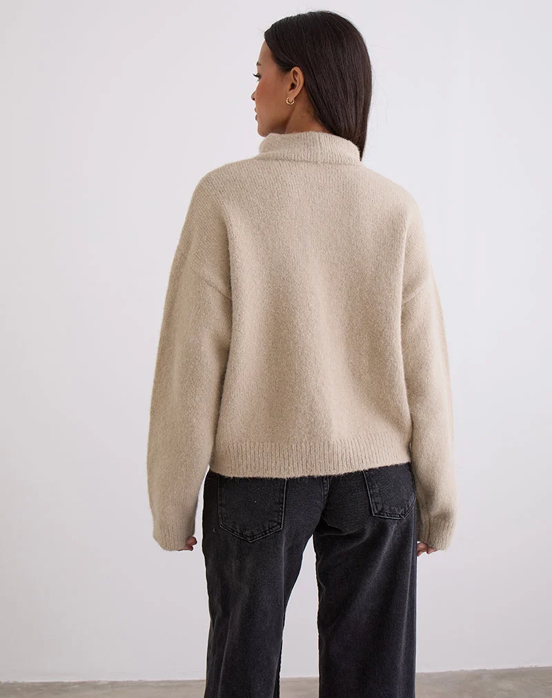 Atine Pullover in Hafermehl