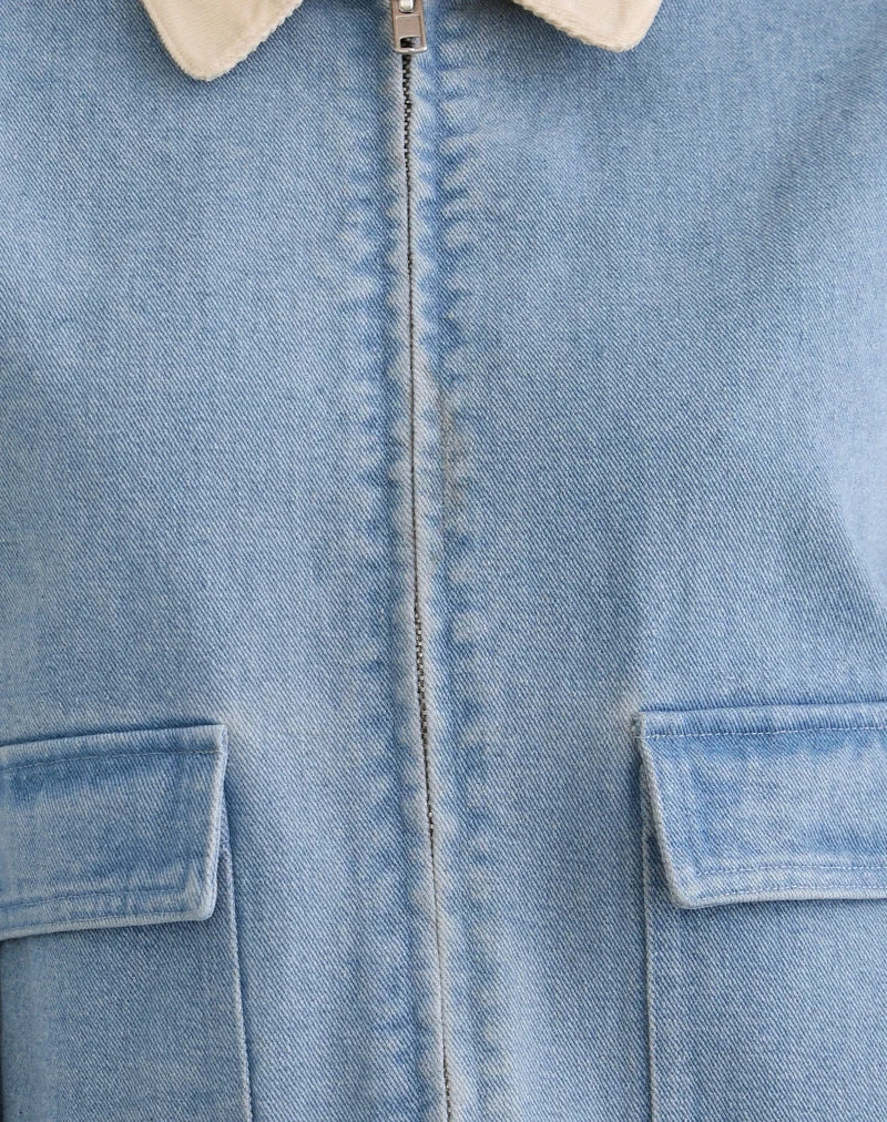 Kahyun Jacke aus Denim Light Wash