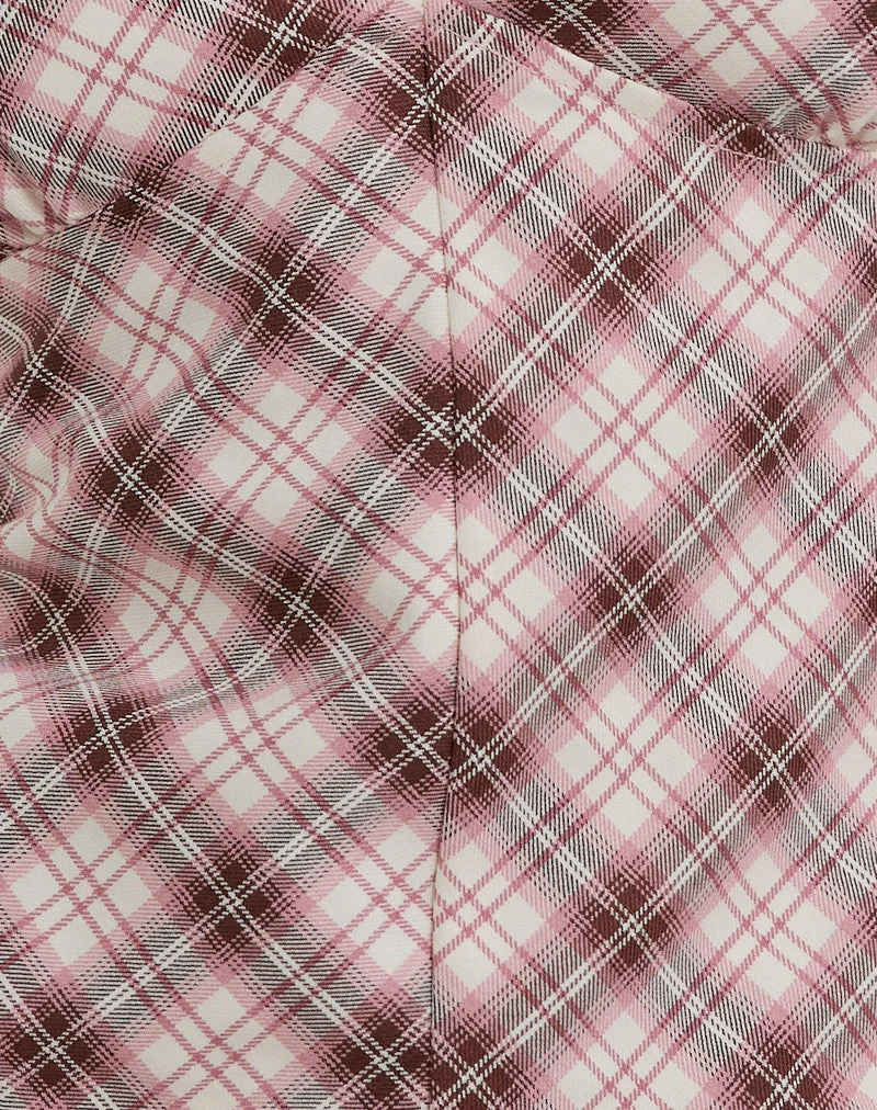 Yakti Halfter Top in Rosa Karo