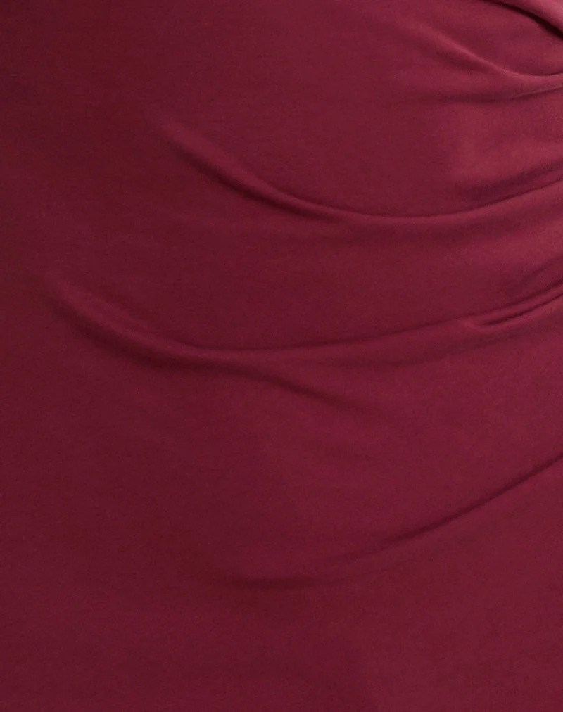 Lasya Langärmeliges Top in Burgundy