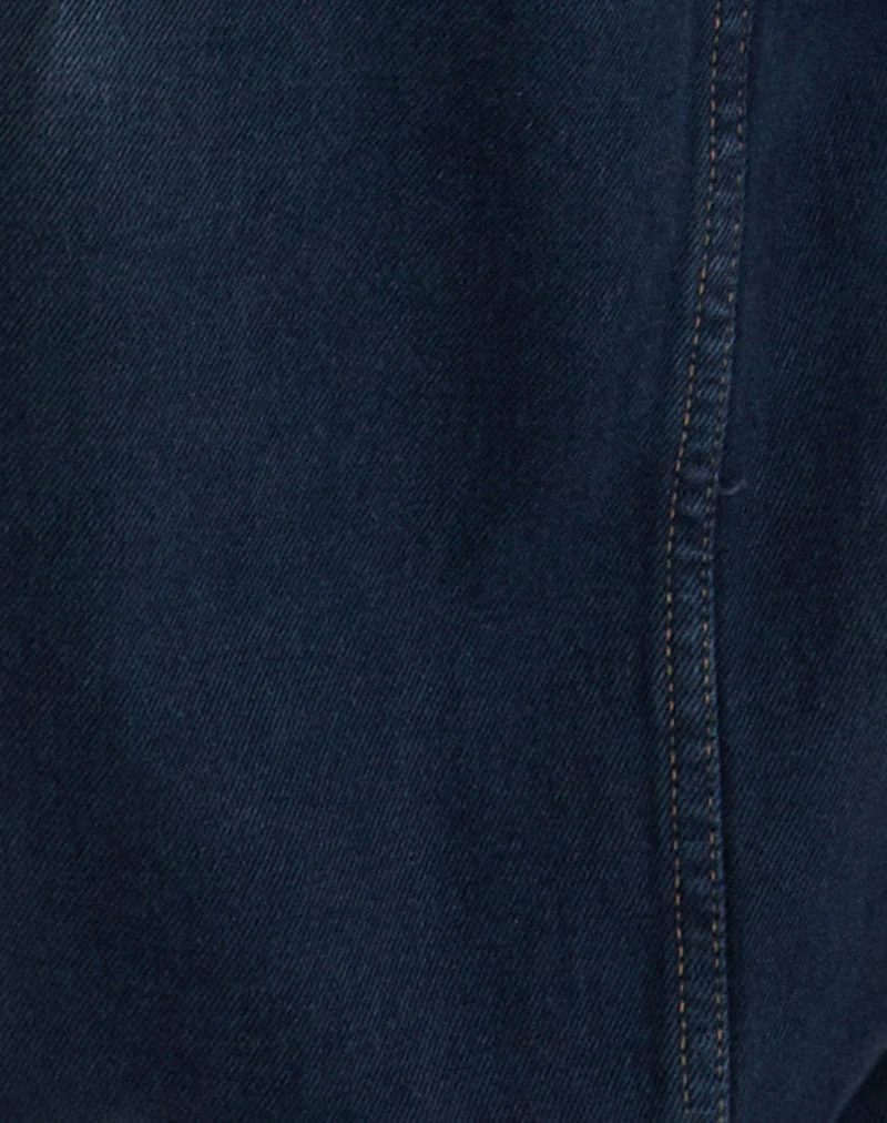 Geräumige Low Rise Jeans in Rauchblau