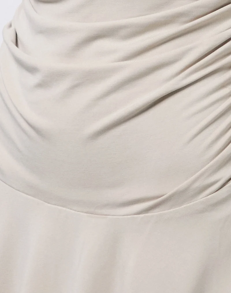 Makani Minikleid aus Cupro-Hafermilch
