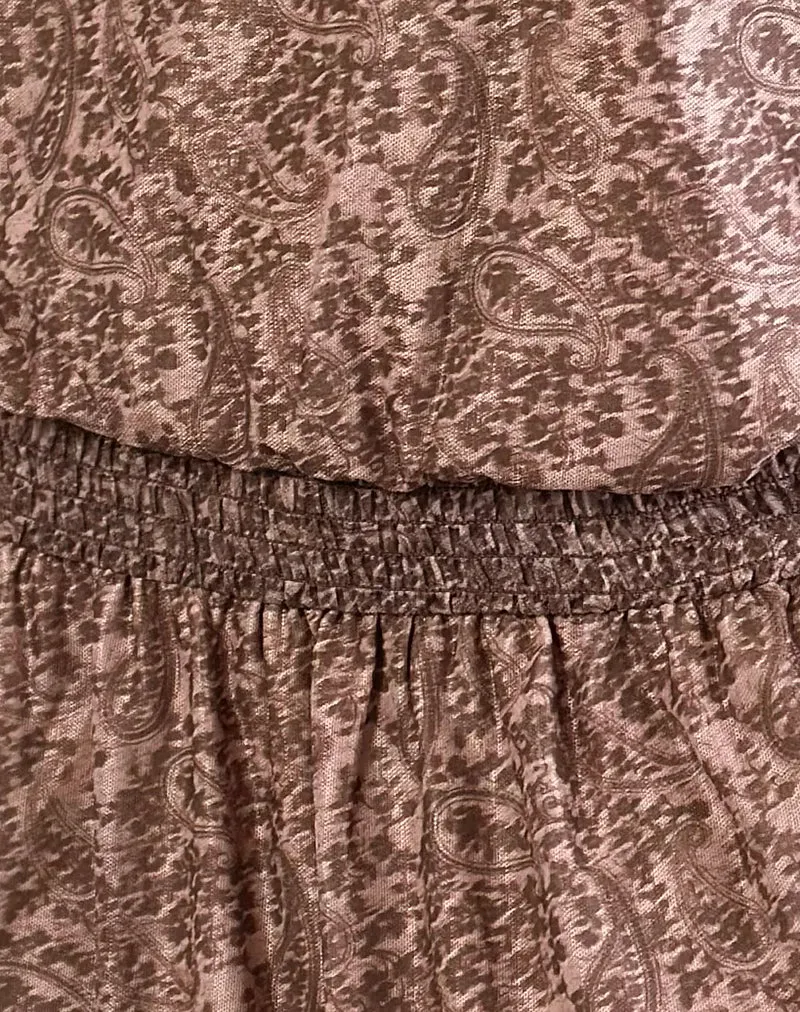 Papinka Kleid aus Mesh Vintage Paisley Rosa