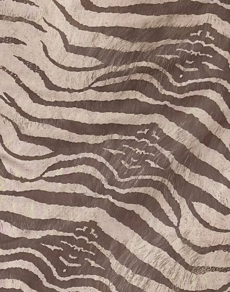 Hari Minikleid aus Mesh Wild Animal Neutral