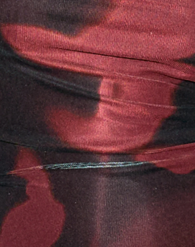 Roxe Top in Digi Flower Rot