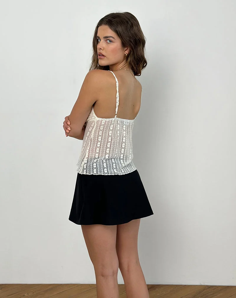 Marinda Cami Top aus Spitze Creme