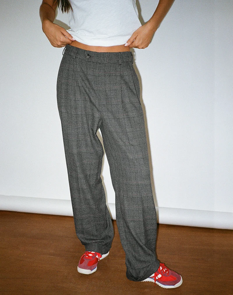 Brayden Hose in Tailoring Grau Karo