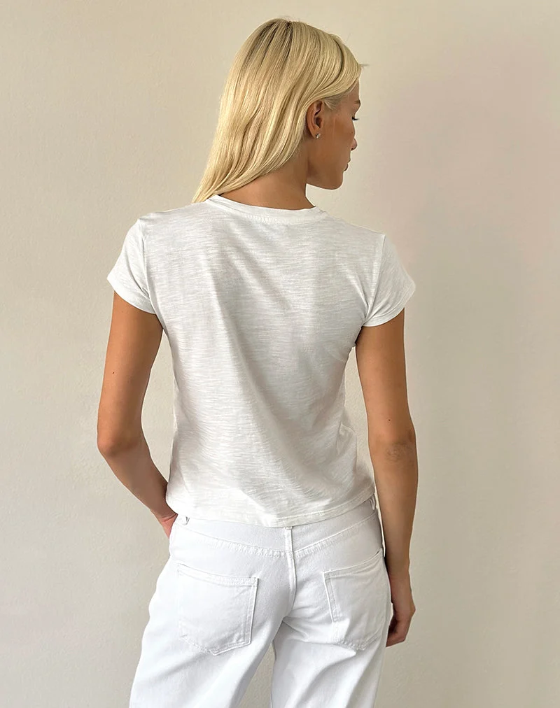 Clio Baggy Tee in Elfenbein