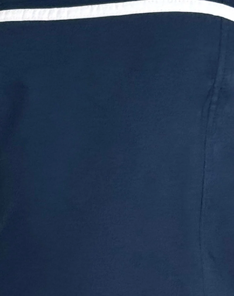 Rodha Cami Minikleid aus Popeline Navy
