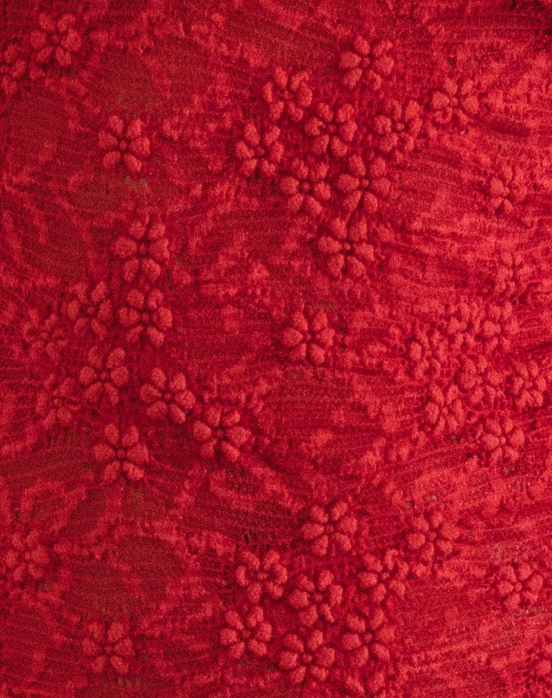 Ismene Minikleid aus ungefütterter Spitze Rot