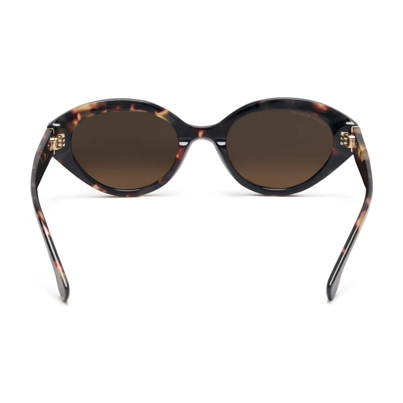 Isabel Bernard La Villette Rosaire Braun Tortoise Oval Sonnenbrille IB400002-04-14