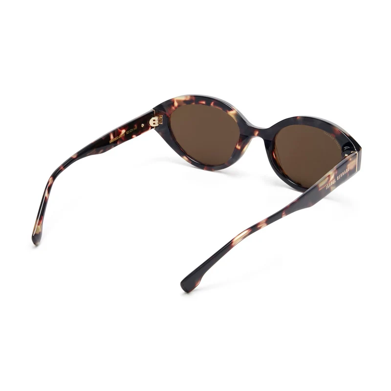 Isabel Bernard La Villette Rosaire Braun Tortoise Oval Sonnenbrille IB400002-04-14