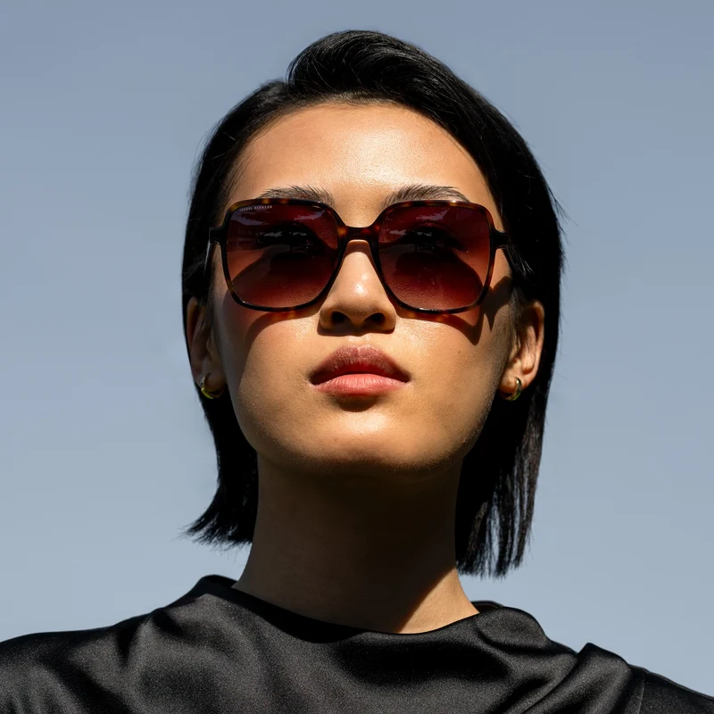 Isabel Bernard La Villette Rene Braun Tortoise Quadratisch Sonnenbrille IB400000-14-14