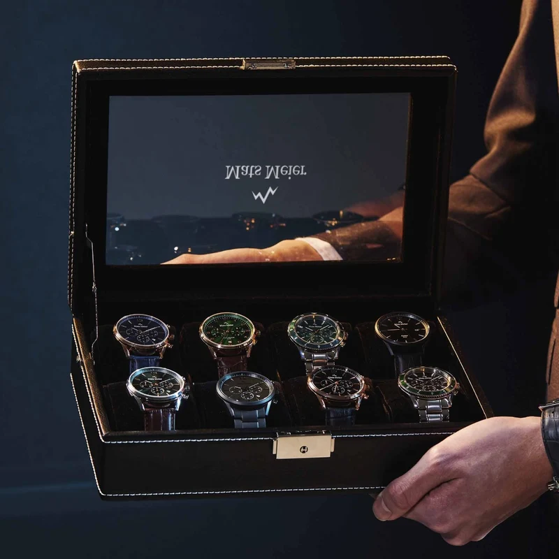 Mats Meier Mont Fort herren Uhrenbox Schwarz MM-Watchbox-1904