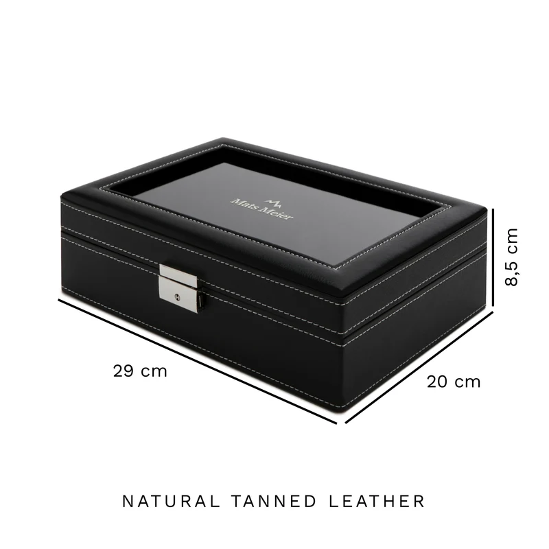 Mats Meier Mont Fort herren Uhrenbox Schwarz MM-Watchbox-1904