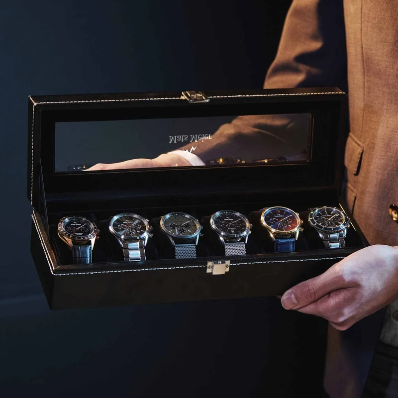 Mats Meier Mont Fort herren Uhrenbox Schwarz MM-Watchbox-1915