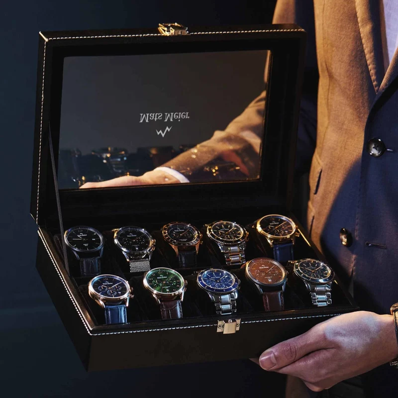 Mats Meier Mont Fort herren Uhrenbox Schwarz MM-Watchbox-1916
