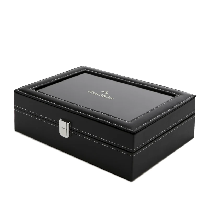 Mats Meier Mont Fort herren Uhrenbox Schwarz MM-Watchbox-1916