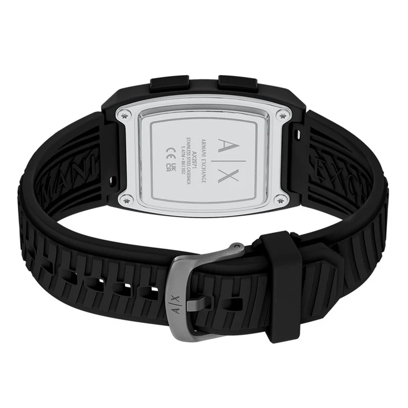 Armani Exchange Oval Black Dial Watch AX2971