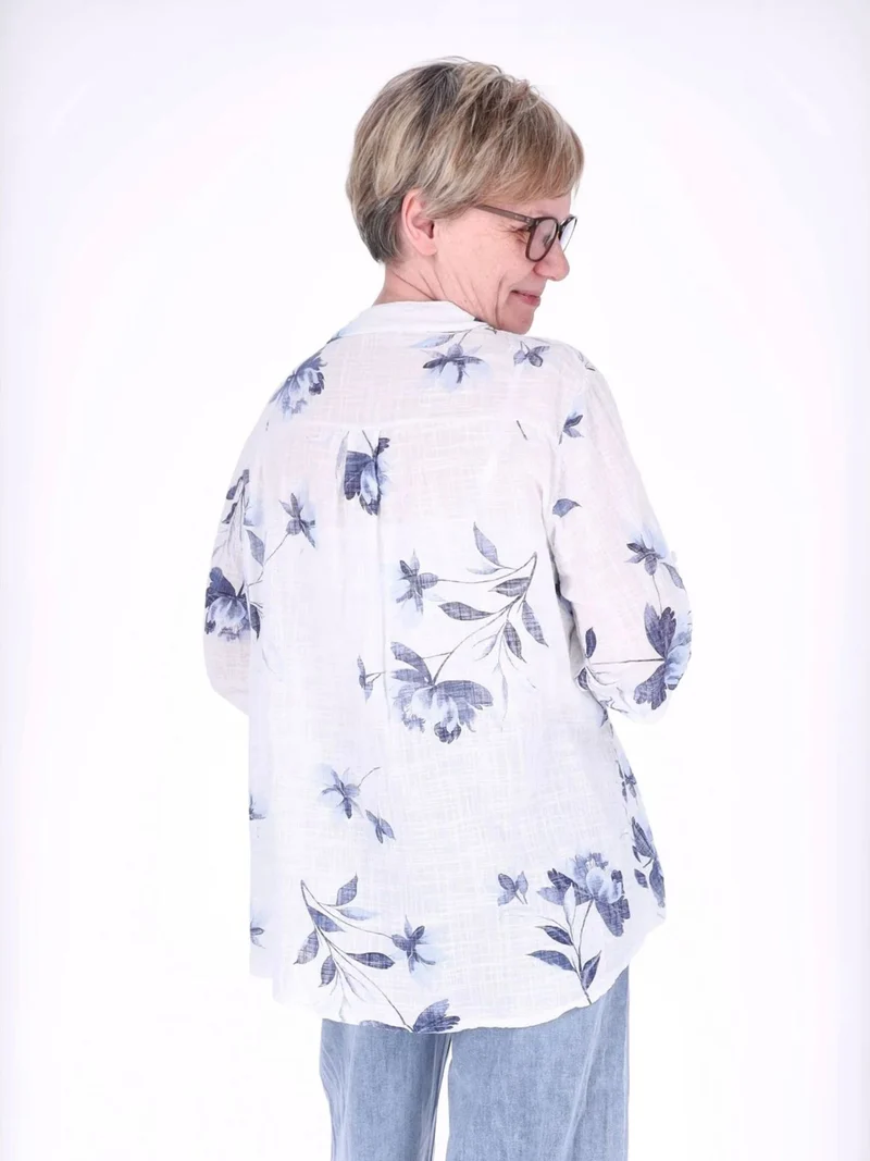 Blusenshirt Damen Splash of Color Rosen