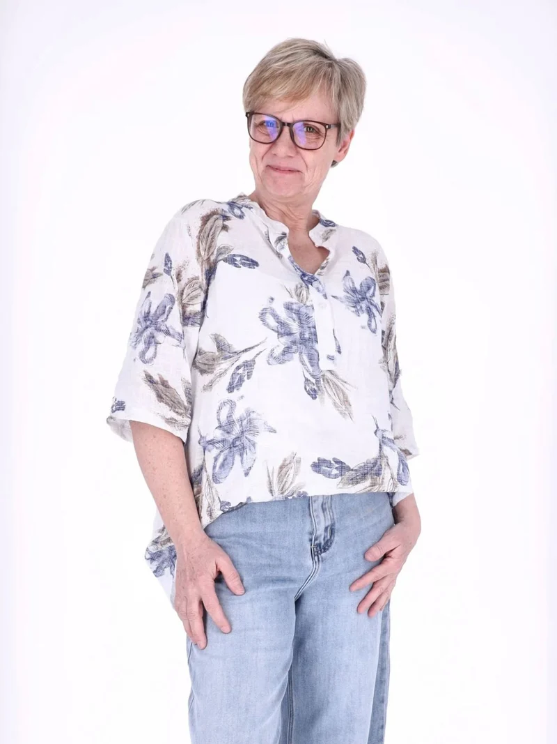 Splash of Color Blusenshirt Damen