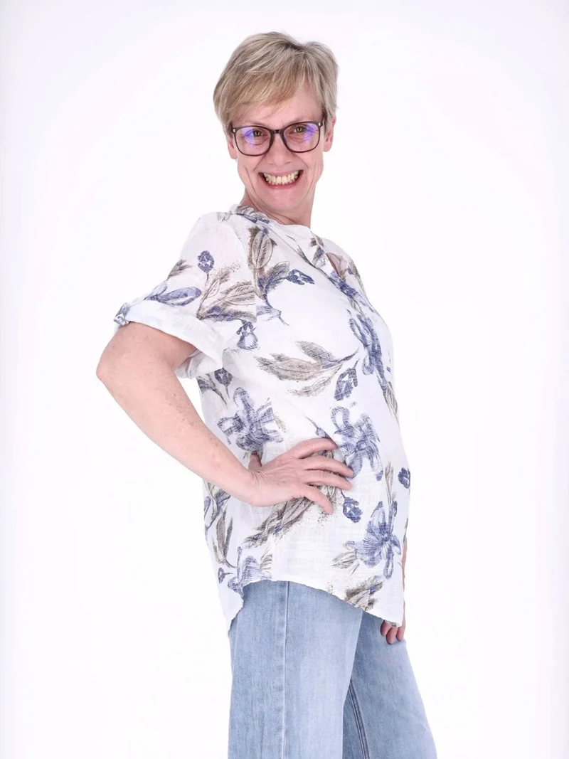 Splash of Color Blusenshirt Damen