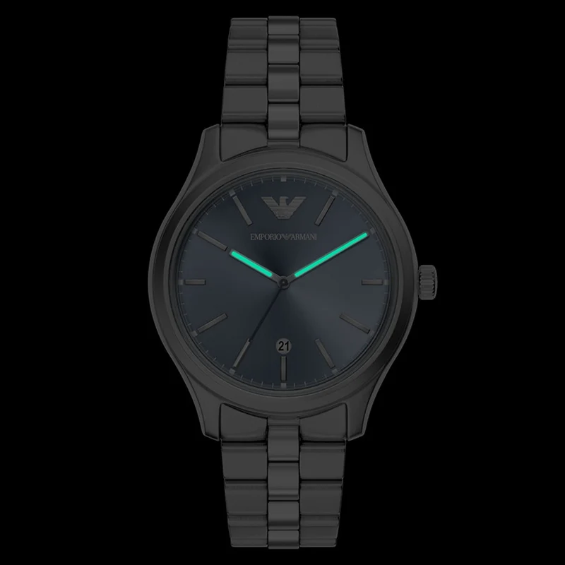 Emporio Armani Round Blue Dial Watch AR11748