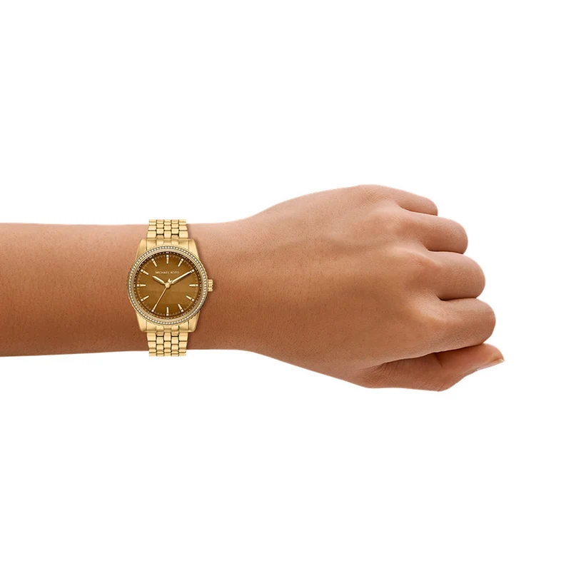 Michael Kors Bryant Round Brown Dial Watch MK7581