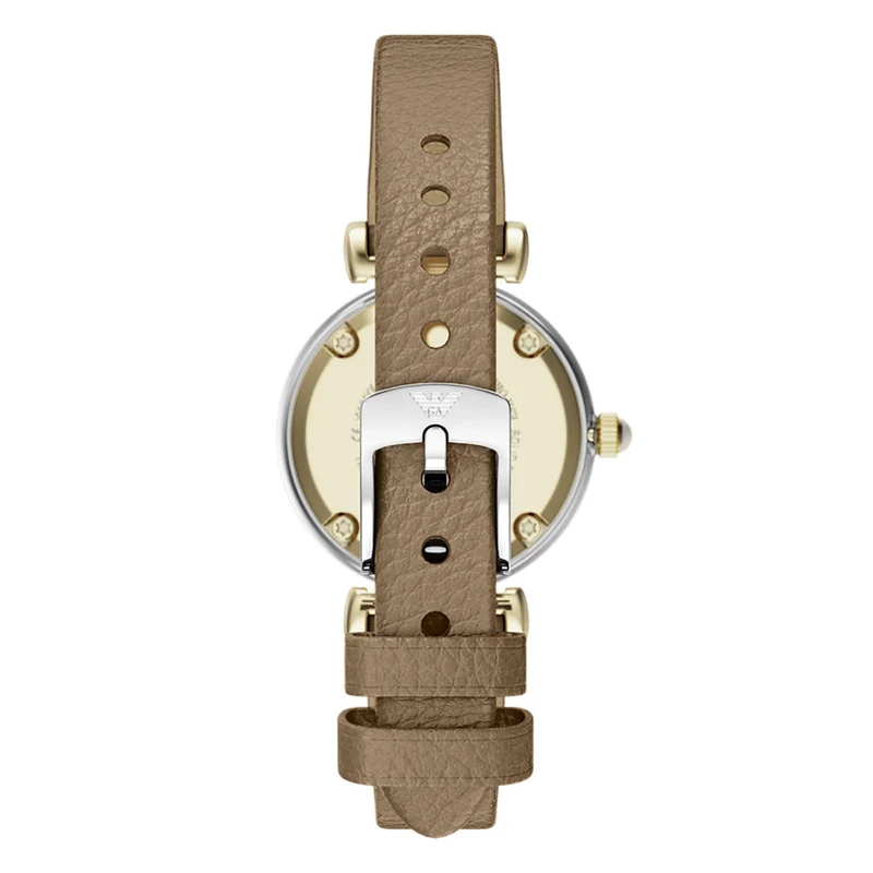 Emporio Armani Round Gold Dial Watch AR11770